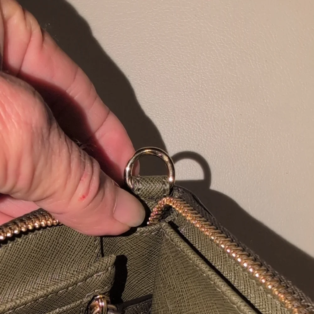 Michael Kors Dark Gray Zip Wallet